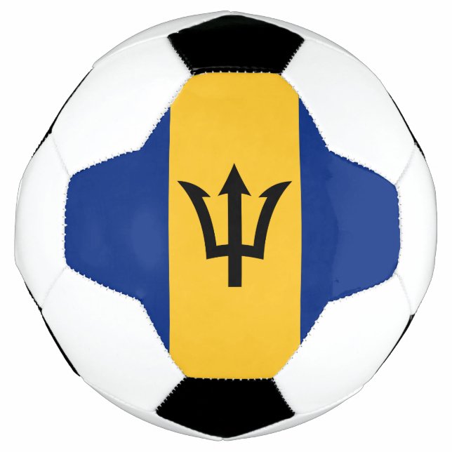 Patriotic Barbados Flag Soccer Ball (Front)