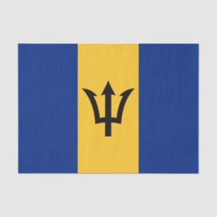 Patriotic Barbados Flag Tissue Paper