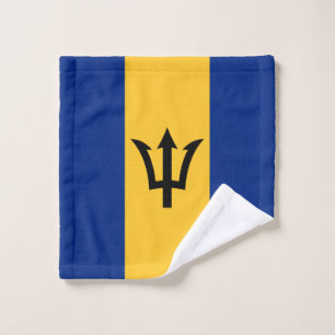 Patriotic Barbados Flag Wash Cloth