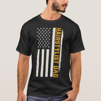 Patriotic Barber Hair Stylist Hairdresser Hairstyl T-Shirt