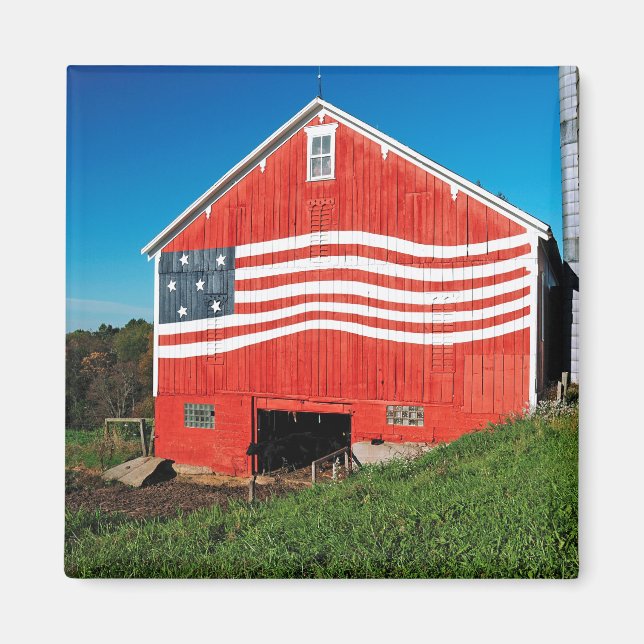 Patriotic Barn Magnet (Front)