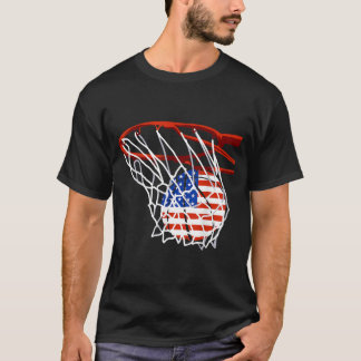 Patriotic Basball 4th Of July Usa Flag Sports T-Shirt