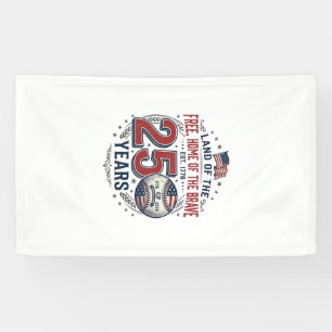 Patriotic Baseball 250 Years Vintage Shirt Design_ Banner