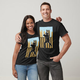 Patriotic Baseball Ice Cream Drip T-Shirt