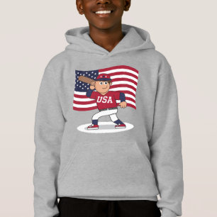 Patriotic Baseball Player