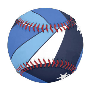 Patriotic baseball with flag of Columbia, SC