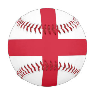 Patriotic baseball with flag of England