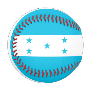 Patriotic baseball with flag of Honduras