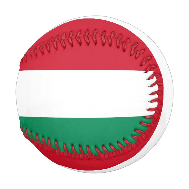 Patriotic baseball with flag of Hungary (Front Right)