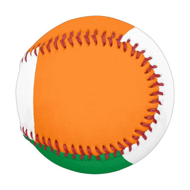 Patriotic baseball with flag of Ireland (Front Right)