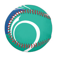 Patriotic baseball with flag of Ottawa, Canada