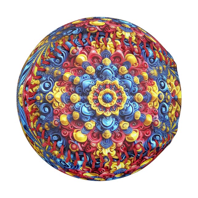 Patriotic baseball with Romanian Colours Design (Front Left)