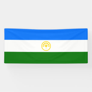 Patriotic Bashkortostan Flag Banner
