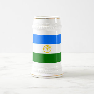 Patriotic Bashkortostan Flag Beer Stein