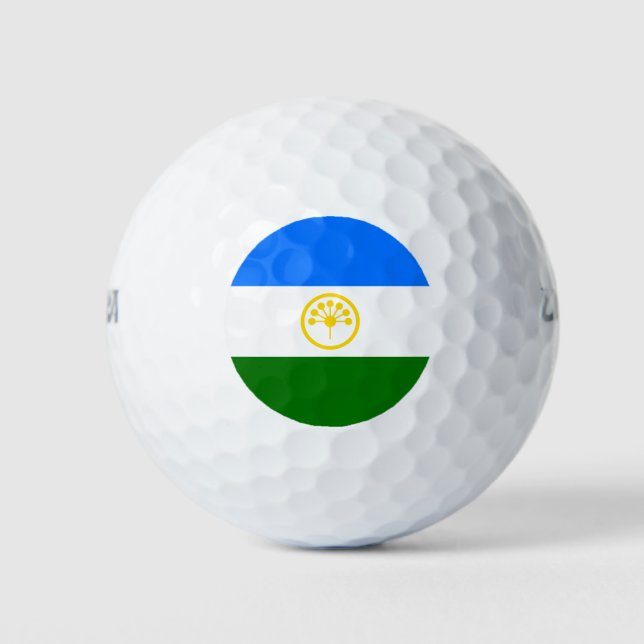 Patriotic Bashkortostan Flag Golf Balls (Front)