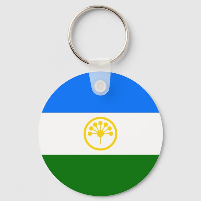 Patriotic Bashkortostan Flag Key Ring (Front)