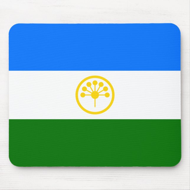 Patriotic Bashkortostan Flag Mouse Pad (Front)