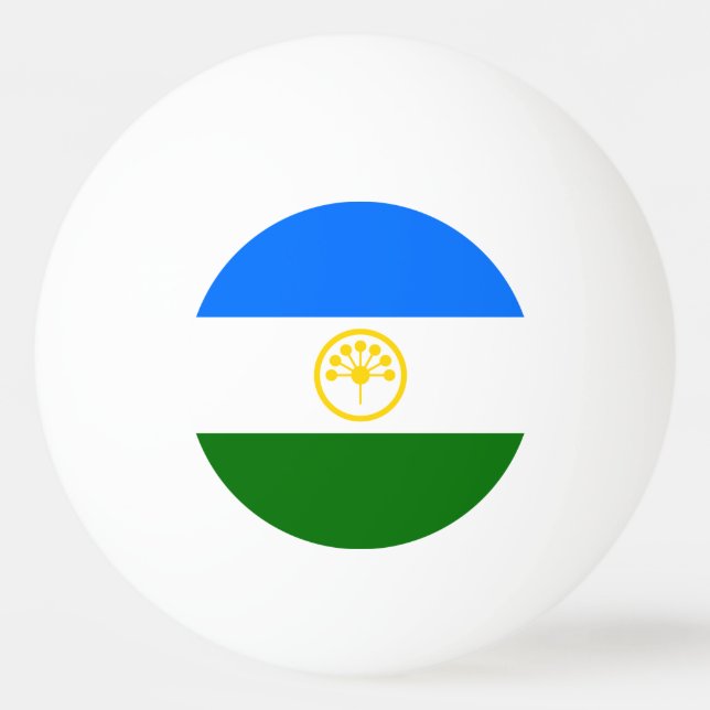 Patriotic Bashkortostan Flag Ping Pong Ball (Back)