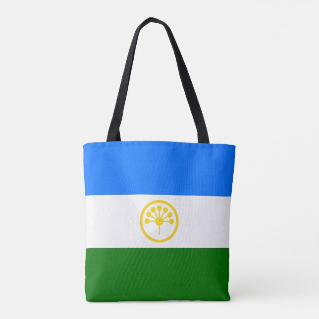 Patriotic Bashkortostan Flag Tote Bag (Back)