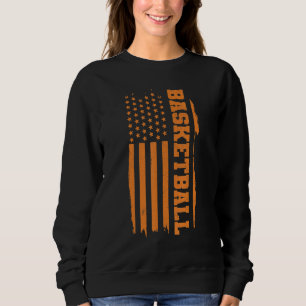 Patriotic Basketball Player American Flag Bball_2 Sweatshirt