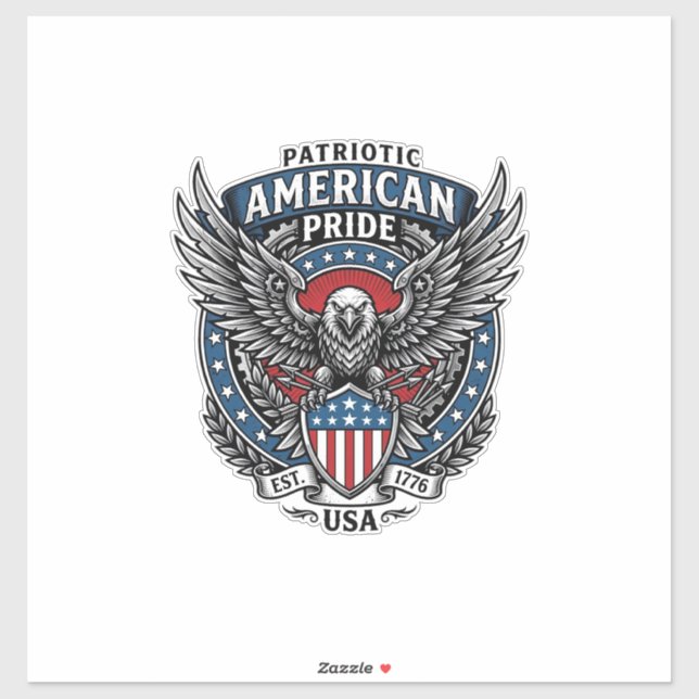Patriotic Battle Hawk Patriotic Eagle & Hawk 4th o (Sheet)