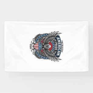 Patriotic Battle Hawk Patriotic Eagle & Hawk 4th o Banner