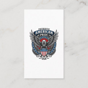 Patriotic Battle Hawk Patriotic Eagle & Hawk 4th o Business Card