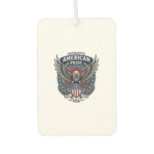 Patriotic Battle Hawk Patriotic Eagle & Hawk 4th o Car Air Freshener