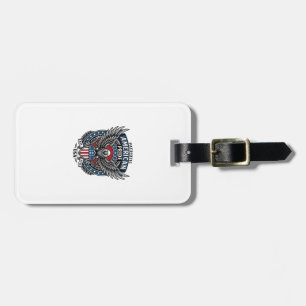 Patriotic Battle Hawk Patriotic Eagle & Hawk 4th o Luggage Tag