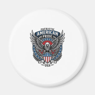 Patriotic Battle Hawk Patriotic Eagle & Hawk 4th o Magnet