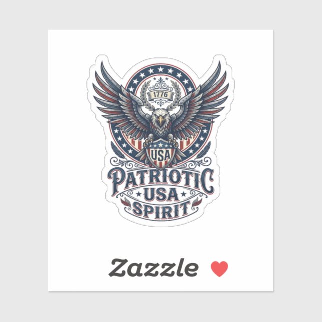 Patriotic Battle Hawk Patriotic Eagle & Hawk Ameri (Sheet)
