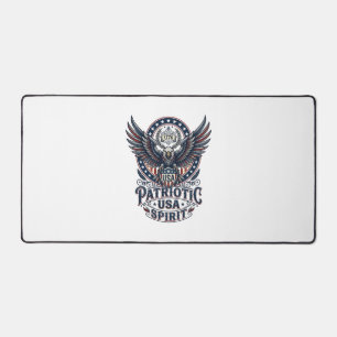 Patriotic Battle Hawk Patriotic Eagle & Hawk Ameri Desk Mat