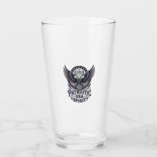 Patriotic Battle Hawk Patriotic Eagle & Hawk Ameri Glass