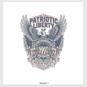 Patriotic Battle Shield 1776 Military Inspired Sym