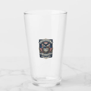 Patriotic Battle Shield 1776 Military Inspired Sym Glass