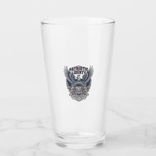 Patriotic Battle Shield 1776 Military Inspired Sym Glass