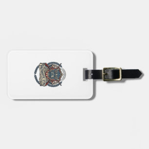 Patriotic Battle Shield 1776 Military Inspired Sym Luggage Tag