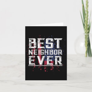 Patriotic Bbq Funny Thank You Gift Best Neighbour Card