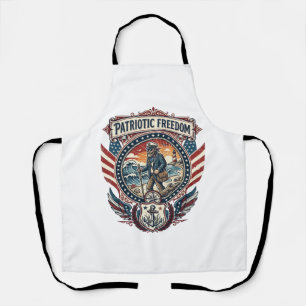 Patriotic Beachcomber Vector Graphic Tee_1 Apron