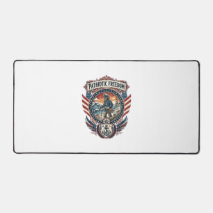 Patriotic Beachcomber Vector Graphic Tee_1 Desk Mat