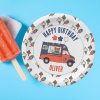 Patriotic Bear Ice Cream Party Birthday