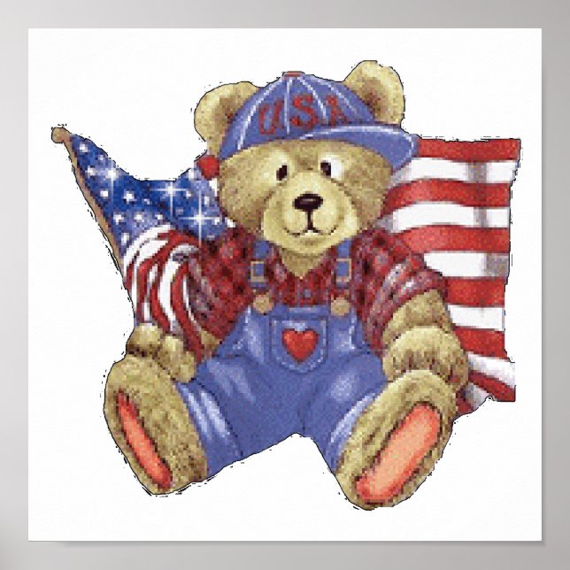 Patriotic Bear Poster (Front)