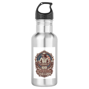 Patriotic Beekeeper Vector Graphic Tee 532 Ml Water Bottle