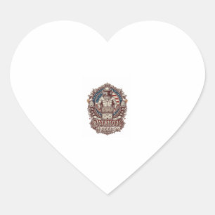 Patriotic Beekeeper Vector Graphic Tee Heart Sticker