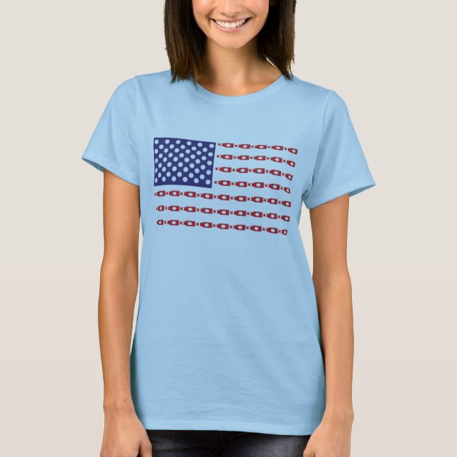 Patriotic Beer Bottles T-Shirt (Front)