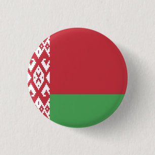 Patriotic Belarusian Flag 3 Cm Round Badge
