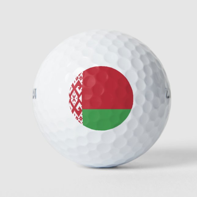 Patriotic Belarusian Flag Golf Balls (Front)