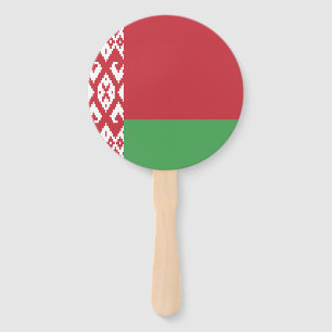 Patriotic Belarusian Flag Hand Fan