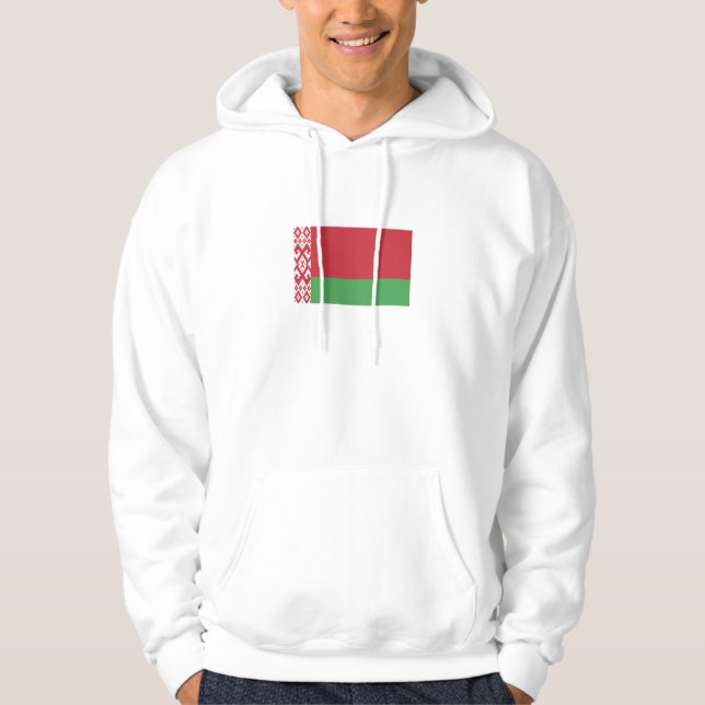 Patriotic Belarusian Flag Hoodie (Front)