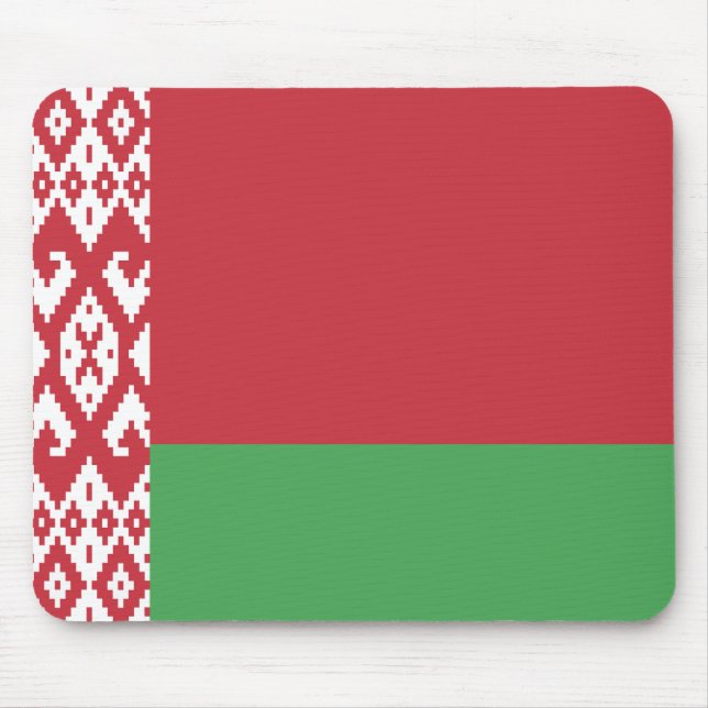 Patriotic Belarusian Flag Mouse Pad (Front)